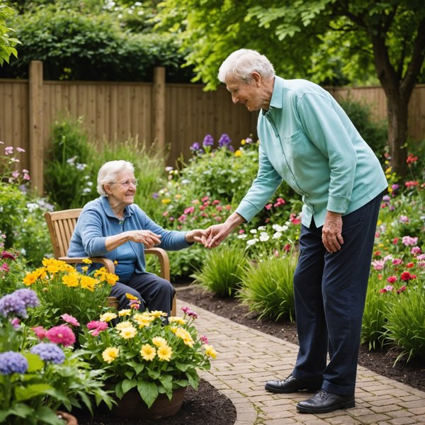 Quels sont les bénéfices des jardins sensoriels pour les personnes atteintes de démence ?